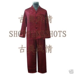 chinese bedgown  pajamas night-suit nighty 083802 size S--XL in stock