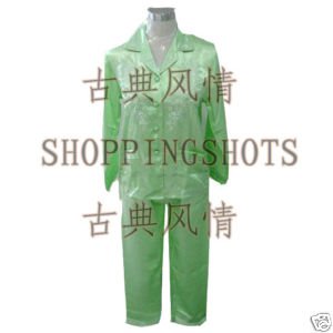 Chinese gown bathing dress bathrobe bedgown  081420 green