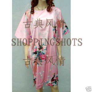 Chinese gown bathing dress bathrobe bedgown 081421 pink