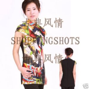 chinese jacketing frock clothing outerwear 080966 black