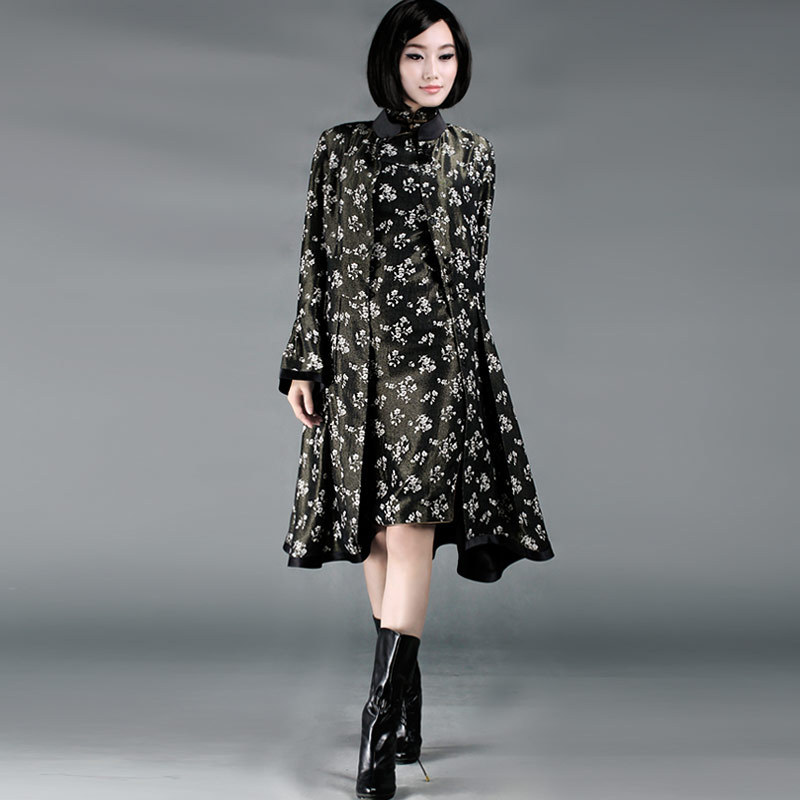 Chinese style new classic cotton light small trench