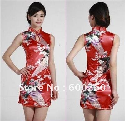 Chinese Traditional Cheongsam , Vintage , Fashion Short Dresses , Free Shipping , Wholesale ,#5212