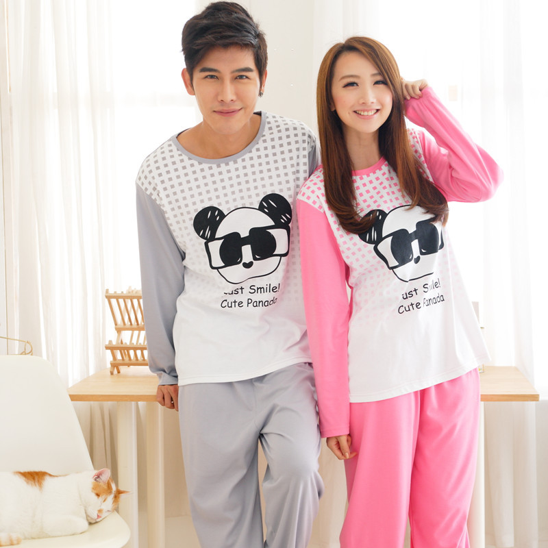 Chokecherry wire 2012 autumn and winter lovers sleepwear male women's long-sleeve set sleepwear lounge