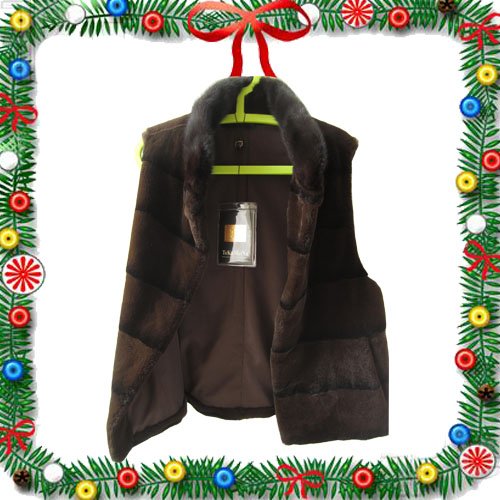 [Christmas gift] Discount Real Rex rabbit fur outwear for lady