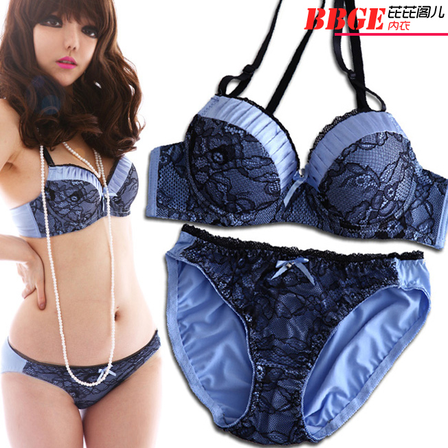 Christmas Gift ! Women's underwear push up deep V-neck bra panties FREE SHIPPING