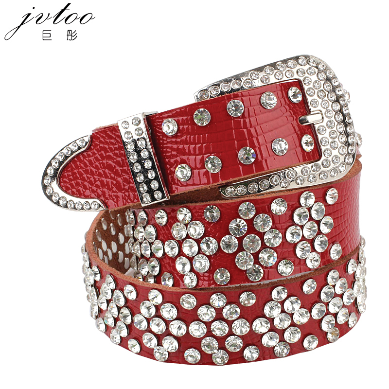 Christmas ultra long belt female genuine leather rhinestone belt  fwomen fashion ,free shipping