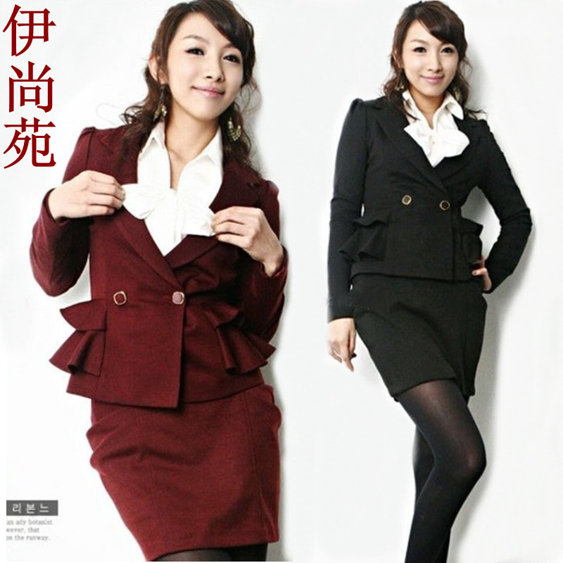 Claretred ! 2012 autumn and winter work wear skirt professional set female fashion professional women skirt