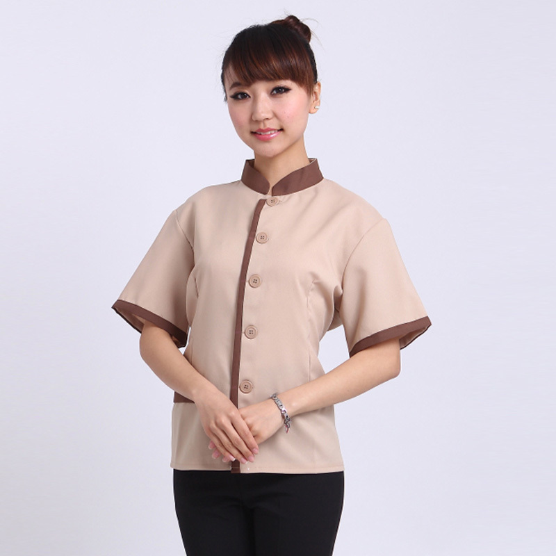 Classic hot-selling women's cleaning uniforms summer cleaning services short-sleeve work wear