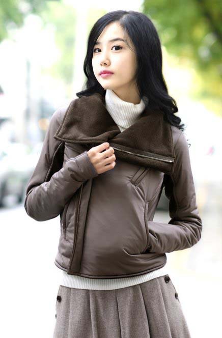 classic lapel spring short coat  for women free shipping