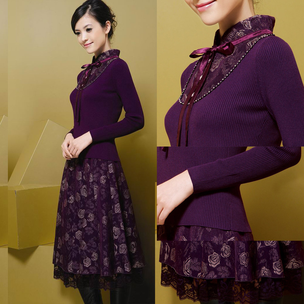 Classic ! spring and autumn set quality all-match gentlewomen work wear half-length skirt twinset