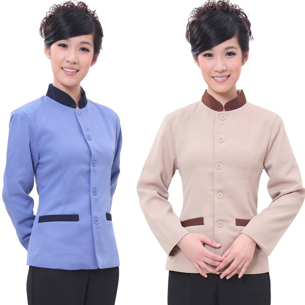 Cleaning service work wear autumn and winter long-sleeve clothes work wear uniform