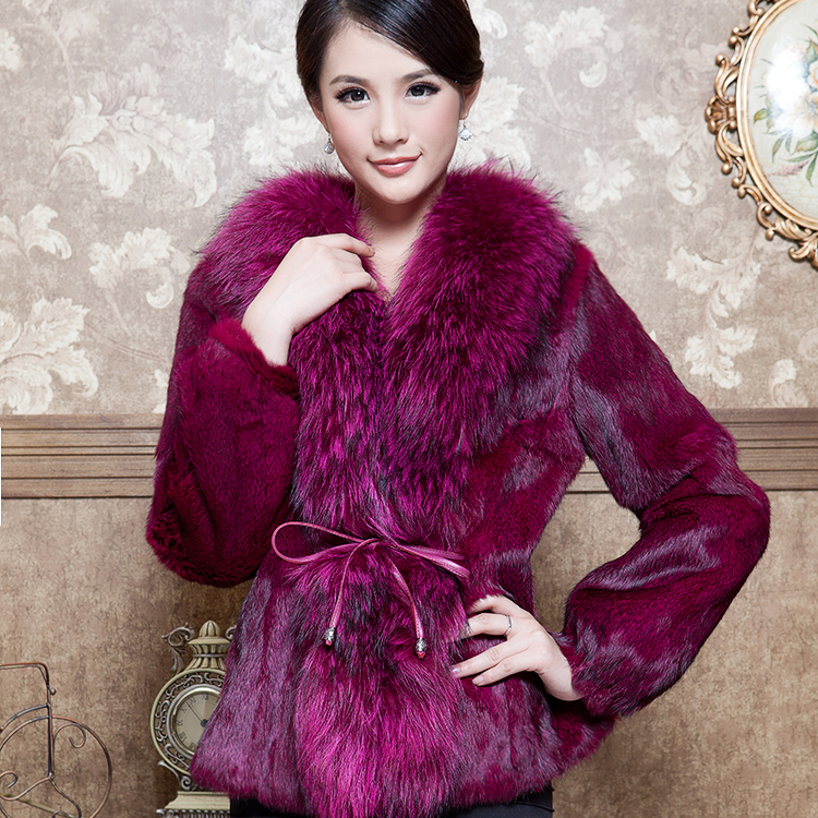 Cloth 2012 winter new arrival women's luxury oversized fox fur rabbit fur