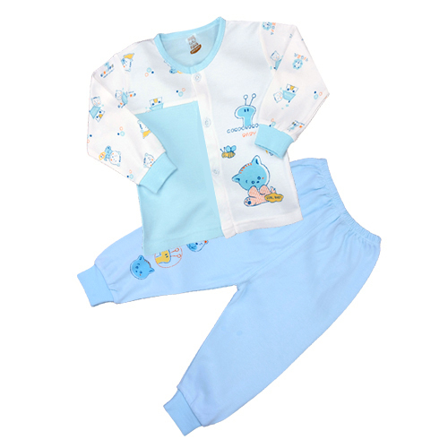 Clothes 100% cotton baby underwear set 100% cotton baby thermal sleepwear 0032