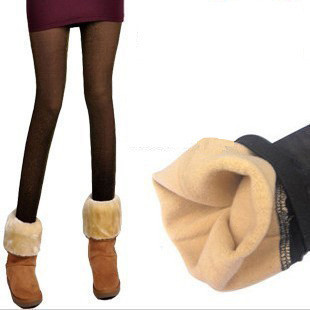 Clothing 2012 meat legging thickening female stockings double layer warm pants socks ankle length trousers plus velvet