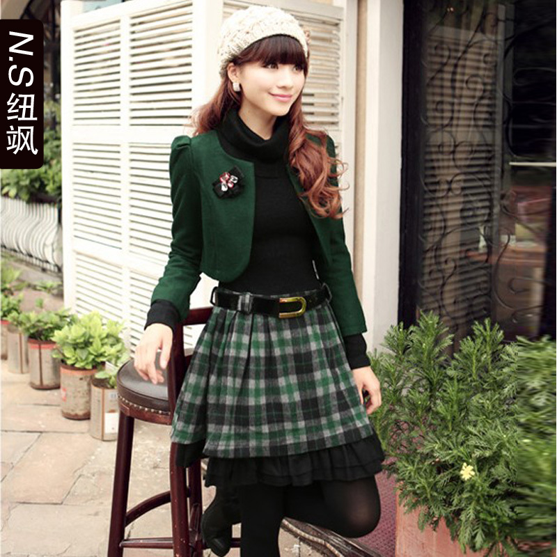 Clothing 2013 autumn fashion plus size slim set Women fashion set twinset women's