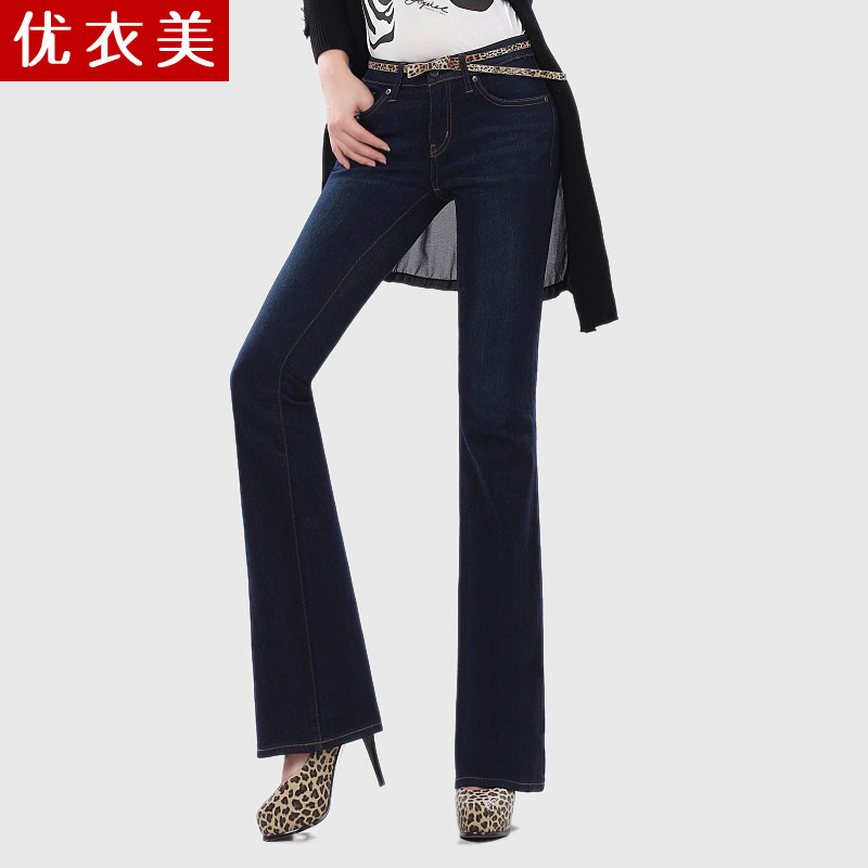 Clothing 2013 spring female trousers bell-bottom jeans female high waist boot cut 2627