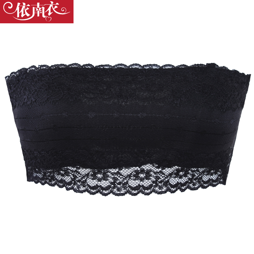 Clothing bamboo fibre modal soft lace short design tube top belt pad transparent shoulder strap