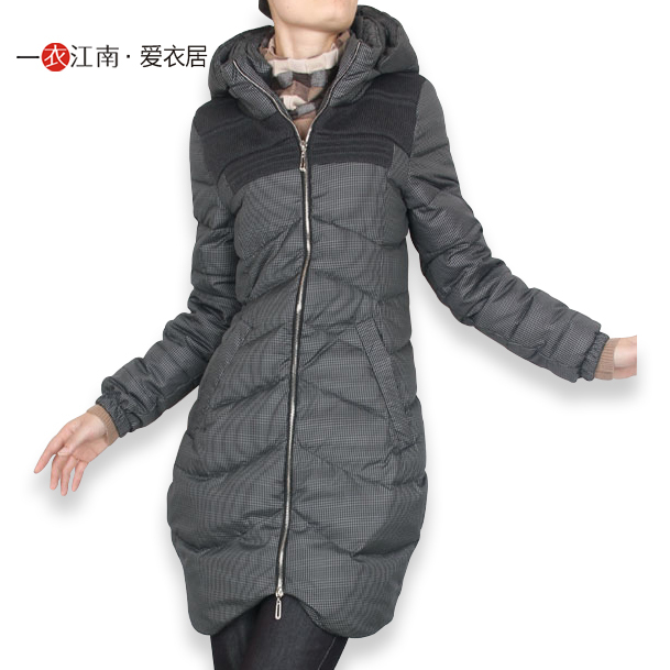 Clothing winter outerwear thickening slim medium-long down coat female down coat white duck down 298