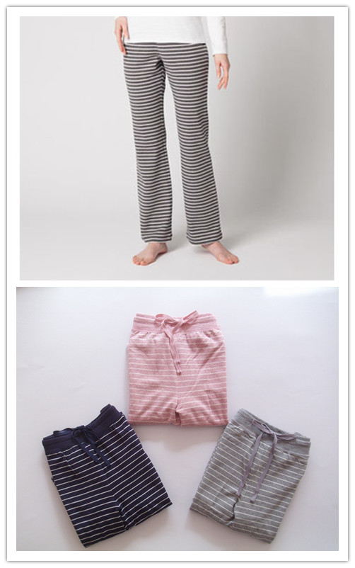 Clothing women's horizontal stripe lounge pants pajama pants yoga pants