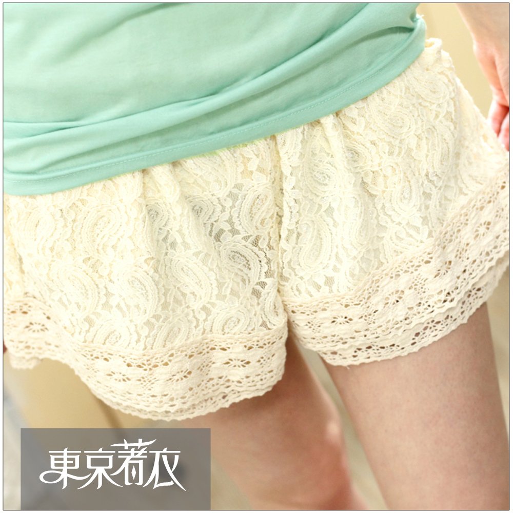 Clothing women's new arrival double layer fence shorts 2003014