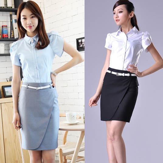 Clothing work wear women fashion skirt OL outfit professional set