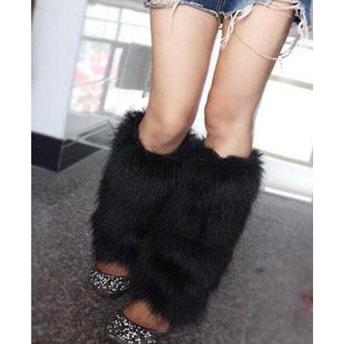 Colored Wool-like fur boot covers / Leggings