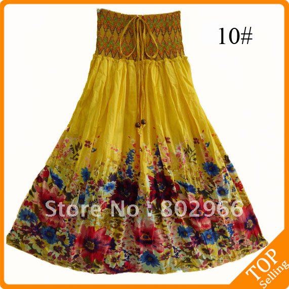 Colorful!! Free Shipping! ladies Maxi Dress BOHO Dress Halter Bohemian Dress/ Skirt yyc10#