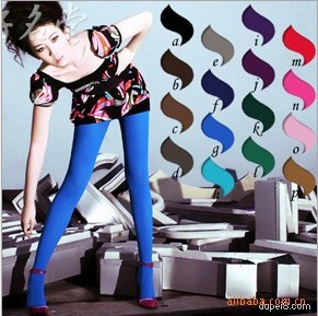 colorful Han edition of grid hollow out pantyhose nets socks sexy socks female stockings