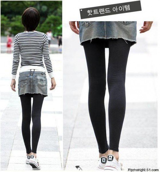 Combed cotton brushed pantyhose fall and winter warm ultra-thin, thicker leggings