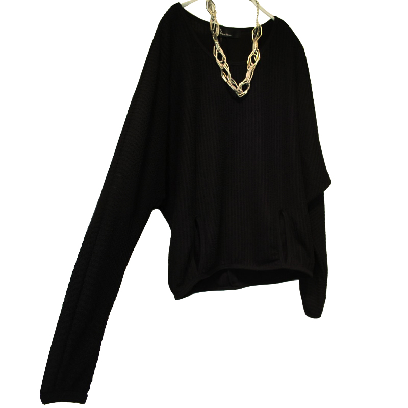 Comfortable fashion yarn batwing sleeve top quality sweater !