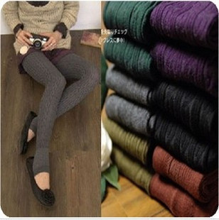 Comfortable Ladies' Pantyhose Women Cotton Step Pants Thick Tights Winter Warm 4 Colors Free Shipping