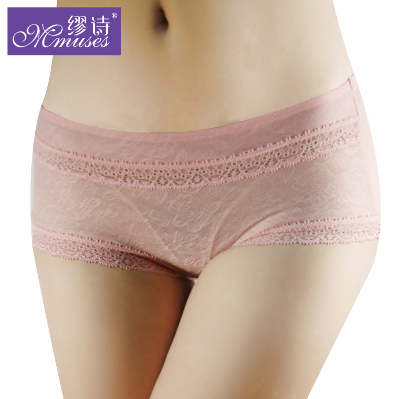 Comfortable panties female florid low-waist sexy lace underwear