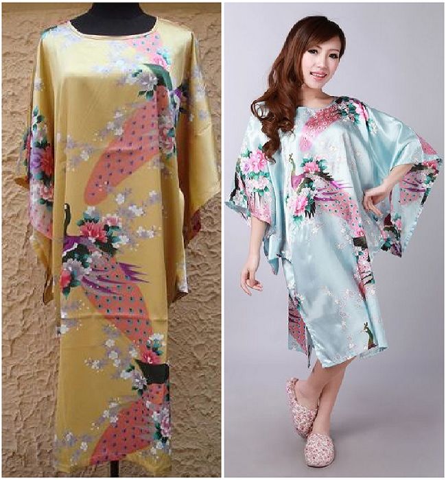 Comfortable women's tang suit chinese style bathrobe spring and summer autumn and winter print ultra-thin lounge sleepwear