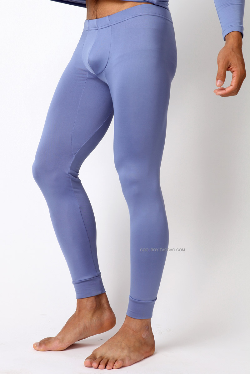 Consmile underwear aqux nylon male long johns velvet slim male thermal underwear long johns