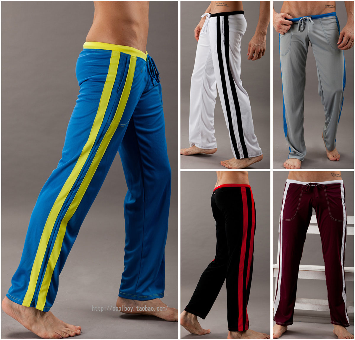 Consmile underwear wj male lounge pants fashion loose pants sports trousers low-waist pants casual