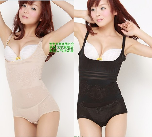 Cool silk cutout jacquard breathable slimming bodysuit quality one piece shaper CW