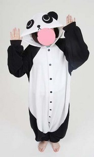 Coral fleece cartoon one piece sleepwear stitch lovers at home service costume