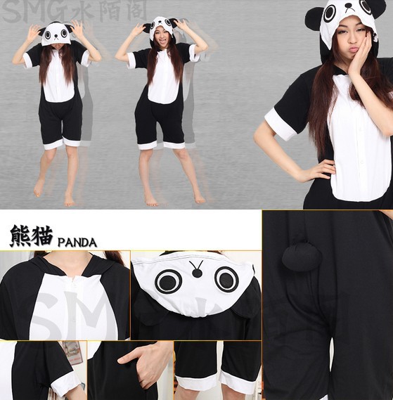 Coral Fleece Free Shipping 2013 New Fashion S M L XL Adult Cute short Sleepwear Cosplay Costumes Animal Kigurumi Pyjamas