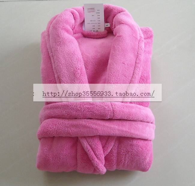 Coral fleece sleepwear bathrobes lounge Pink 48