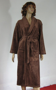 Coral fleece sleepwear coral fleece robe coral fleece lounge coffee