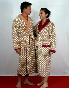 Coral fleece sleepwear coral fleece robe lovers of ligands coral fleece lounge coins