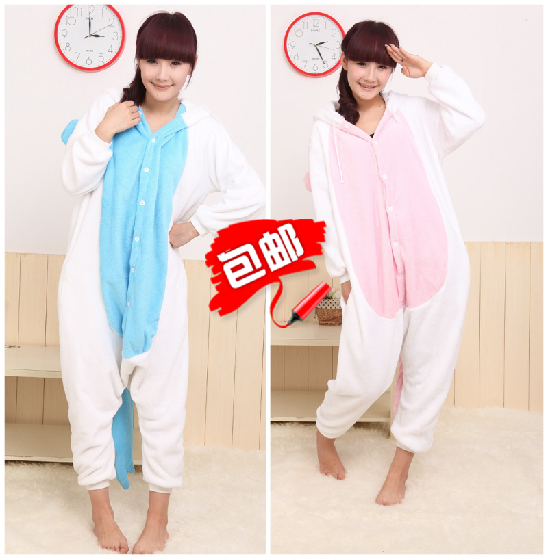 Coral fleece unicorn cartoon animal one piece sleepwear lounge autumn and winter