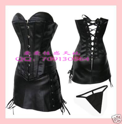 Corset tight vest leather leather sexy royal shapewear shaper k28