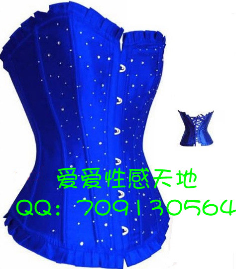 Corset vest bone clothing sparkling diamond royal shapewear sexy shaper 804