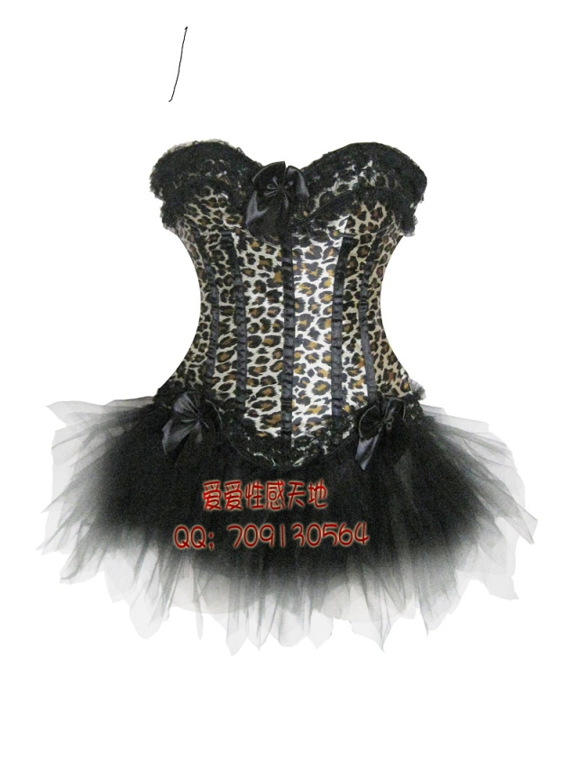 Corset vest gothic fashion royal shapewear shaper sexy tulle dress 068