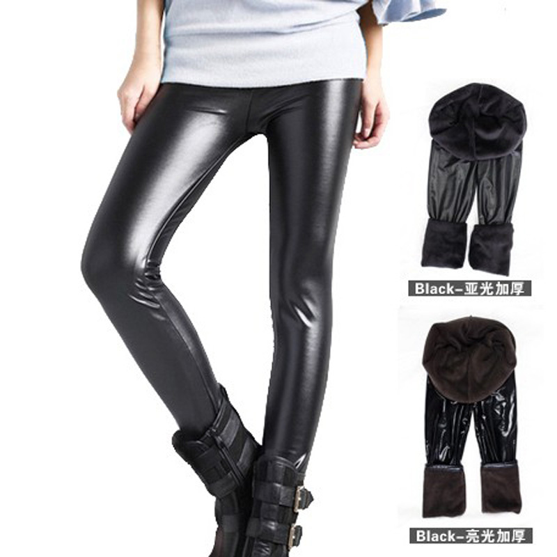 Cortical Leggings Slim Faux Leather Leggings Europe and the United States the trend of leggings sexy leggings