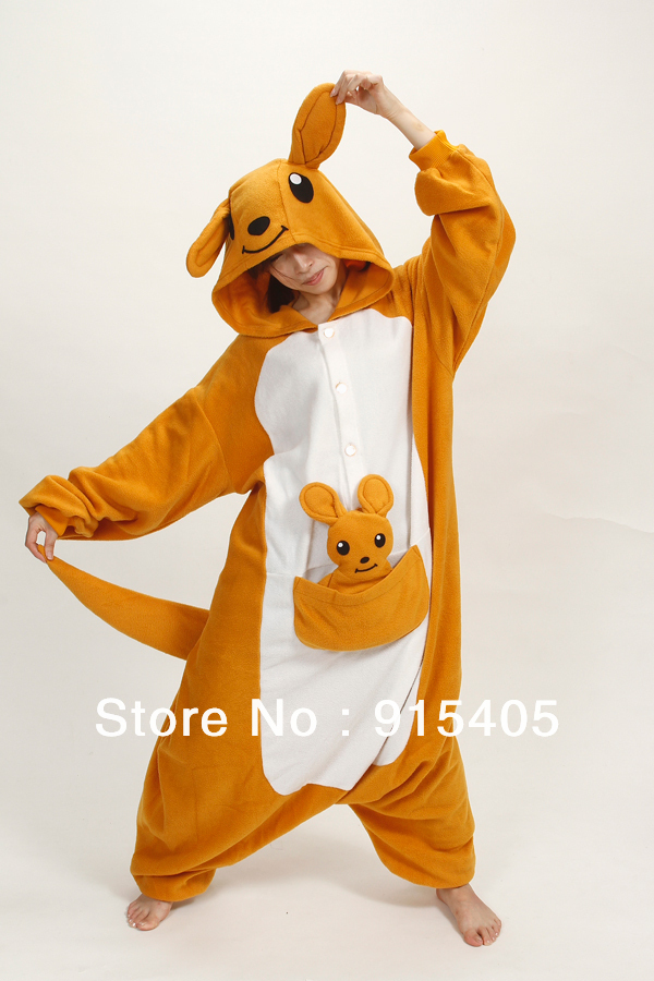 Cosplay pajamas party costumes Xmas  Kangaroo Animals Costume Kigurumi