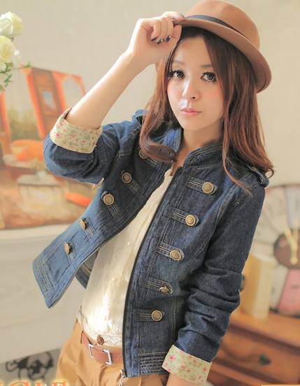 Cowboy clothing sells short coat period  new  han long sleeve denim coat female in the spring and autumn outfit fashion casual