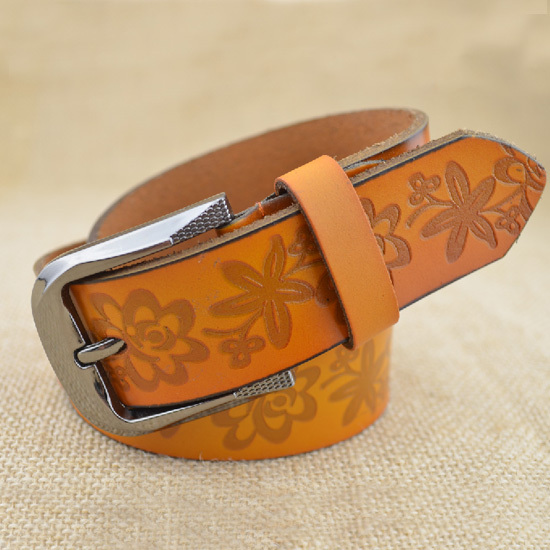 cowhide women's belt fashion genuine leather strap jeans decoration strap l0093