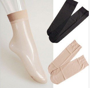 [CPA Free Shipping] Wholesale Fashion Ladies Nylon Silk Stockings / Multi-Color Short Silk Socks 100 pair/lot (SM-19)